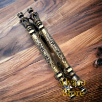 Handle pintu kuningan 45cm klasik ukir
