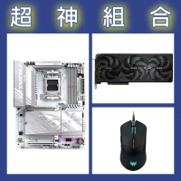 【超神組合】技嘉 B850 AORUS ELITE WIFI7 ICE+技嘉 RTX5080WF 16G+宏碁電競滑鼠