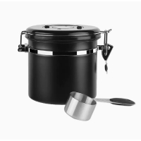 密封保存罐(1L咖啡豆罐) 