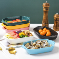 芝士焗飯盤雙耳烤碗專用烤盤微波爐烤箱碗菜盤子家用創意北歐餐具