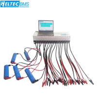 Heltecbms 20 Channel Battery Capacity Tester 10A Charge/Discharge Volatge equalizer/18650/21700 Lipo/Lifepo4 battery car repair