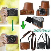 Camera Case for Fujifilm X-M5 Hand Grip Camera Case PU Leather XM5 Protective Cover x-m5 xm5 PU leat
