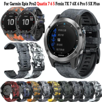 22 26mm Quick Fit Strap For Garmin Fenix7X 6X Pro 5X Plus 3 HR Quatix 6 7 5 Correa Watch Band Bracelet Smartwatch Accessories