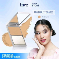 INEZ Precious Powdery Cake | Ppc | Twc | Powder Foundation - Bedak Padat 01.Natural