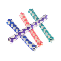 1Set DIY Bulk Pack Creativity Finger Traps Classic Natural Chinese Bamboo Fingers Trap Replacement Pop Tube Fidget Toys