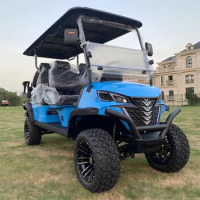 Factory CE new export electric cart Golf Course Club 2/4/6/8 seater off-road sightseeing car Solar power electric golf cart