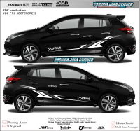 VARIASI STICKER MOBIL JAZZ, BRIO, SIGRA, YARIS, SWIFT / DECAL STICKER MOBIL / STICKER MOBIL