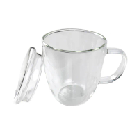 【捕夢網】雙層玻璃杯 450ml(耐熱玻璃杯 雙層杯 咖啡杯 茶杯馬克杯 透明杯子)