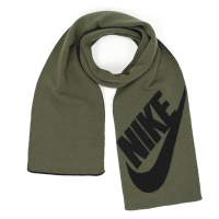 Nike 圍巾 Sport Scarf 男女款 墨綠 經典 休閒 雙層針織 保暖 抗寒 大Logo N100294620-6OS
