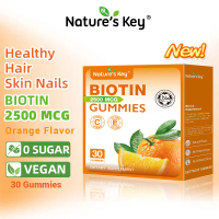 【promote】Nature's Key Biotin Gummies 2500mcg | 30s-90s Gummies | Gummy Biotin dengan Vitamin C & E u