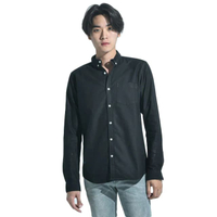 เสื้อเชิ้ตคอปก ทรงสลิม Oxford Shirt สี Black era-won