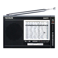 Tecsun R-911 High Sensitivity Stereo Radio FM / MW / SW 11 Band World Receiver Multi Band Radio Digital Receiver Mini Radio