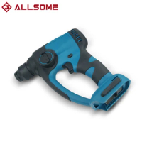 ALLSOME Rotary Rechargeable Hammer Power Impact Drill Brushless Cordless Electric Demolition Hammer Woodworking DIY Tool