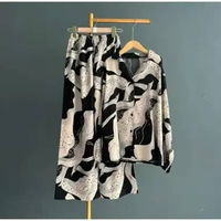 one set setelan rayon wanita SET KEMEJA CELANA KULOT BUNDLING CELANA DAN BAJU ONE SET KULOT Rayon Mo