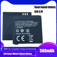 Q18 Smart Watch Battery Smartwatch Clock Spare Rechargeable Li-ion Polymer Battery 3.7V 500 MAH Battery Wrist Watch Battery