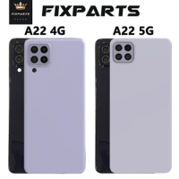 New For Samsung Galaxy A22 4G Battery Cover Rear Door Housing A225F Case For SAMSUNG A22 5G Back A226B Cover With Lens And Logo