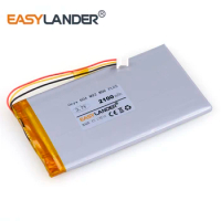 3.7V 2100mAh Rechargeable Li-Polymer Li-ion Battery For E-book onyx boox A60 m92 M92S M96 plus I62ML DVR POWER BANK