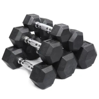 Chrome Plated Handle Dumbbell Set for Men, Gym Equipment, Workout Weight, Weight Pesas, Dumbbell Set, 2.5-40kg
