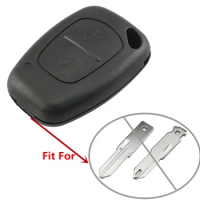 DUDELY Remote Car Key Shell 2 Button for Renault Trafic Vauxhall Opel Master Vivaro Nissan Primastar Fob Key Case Cover No Blade