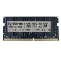 SureSdram NEW DDR4 RAM 16GB 2666MHz For intel Laptop ddr4 PC4-21300 CL9 260PIN SODIMM