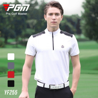 PGM 夏季高爾夫服裝 男士短袖t恤上衣 男裝立領速乾衣服 工廠直供