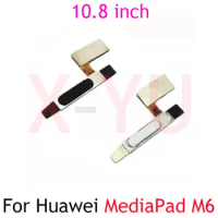 For Huawei MediaPad M6 10.8 inch Home Button Fingerprint Sensor Return Power Flex Cable Repair Parts