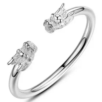 BABYLLNT Fashion New 925 Sterling Silver Women Bangle Men Dragon Bracelet Jewelry Party Gift Wholesale