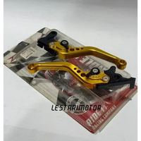 HANDEL HANDLE REM SET KIRI KANAN AEROX / LEXI / FREEGO RIDE-IT CNC FULL VARIASI Gold