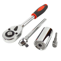 Universal socket, multi-purpose magic socket, multi-functional wrench socket set, combination tool, 