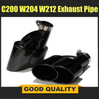 1 Pair Stainless Steel Wald W204 Exhaust Tips For Benz C200 W204 W212 Exhaust System W222 E63 E200 E260 E300 Exhaust Pipe