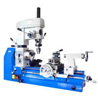 AT300 Lathe three-in-one drilling and milling machine, turning, drilling and milling machine, multi-function lathe, drilling