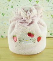 【震撼精品百貨】Hello Kitty 凱蒂貓-造型零錢包-粉草莓圖案 震撼日式精品百貨