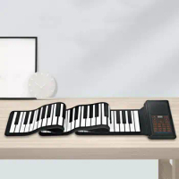 Digital Music Piano Keyboard USB Input 88 Keys Roll up Flexible Piano Roll up 88 Keys Piano for Living Room Adults