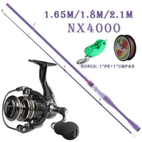 SKY - Joran Pancing Karbon M Gaya Baru Joran Melompat Spin Power2000-4000 Reel Pancing bouns Senar P