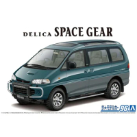 AOSHIMA Model Kits 1:24 Scale 06140 Delica Space Gear'96 Assembly Model Building Kits Static Car For Adults Hobby DIY
