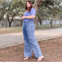 KULOT JEANS JUMBO MUAT BB 100+ HIGHWAIST KULOT JEANS JUMBO SIZE 4L - 8L