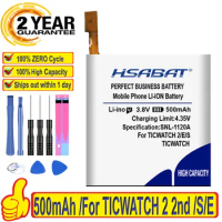 HSABAT 500mAh Battery For TICWATCH 2 2nd Gen for TICWATCH E for TICWATCH S