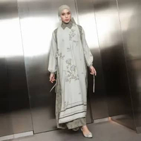 Lozy Hijab - Linea Dress (Gamis Dress Sarimbit Koleksi Raya Lebaran 2026 Bahan Poly Flowy Luxury Ant