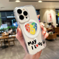 Love Heart Magnetic เคส For Samsung A56 A55 A16 A06 A37 A57 A15 A26 A35 A36 A54 S25 Ultra 5g เคสโทรศ