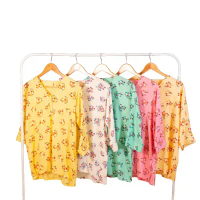 KAMDAR Aqeela Printed Blouse Moden Terbaru 2024 Free Size Style Murah Aesthetic stylish Raya Kemeja 