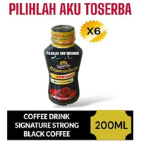 Kopi Kapal Api ( Coffee Drink ) Signature Strong Black Kemasan Botol- ( HARGA 6 BOTOL )