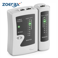 ZoeRax RJ45 Network Cable Tester Ethernet Tester Tool for RJ45 LAN Ethernet Cable Cat6 Cat6a Cat5 Cat5e Cat7