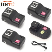 JINTU Flash Trigger 2 PT16 16 Channels Trigger Shutter Release+3 Receivers for Canon Nikon Pentax Camera RF-603 II C1 C3 N1 N3
