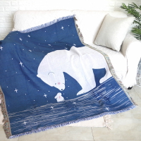 網紅推薦北極熊現代簡約沙發巾沙發套老虎椅沙發毯布藝防塵罩