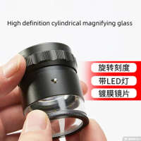 100X Zoom Clip-on Microscope with LED Light, Magnifying Lens Glass 