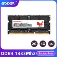 GUDGA Laptop RAM Notebook Memory 2GB 4GB 8GB DDR3 204 PIN SODIMM 1.35V 1333MHz 1600MHz Memoria High Performance For Computer