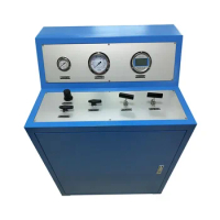 WS-AH100-D 600-800 bar Closed cabinet High pressure air hydraulic pump with digital gauge