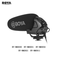 Boya BY-BM3030 BM3031 BM3032 BM3032 BM3011 Microphone On-Camera Shotgun Condenser Supercardioid for DSLR Cameras Audio Recorders