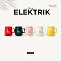 Buanagift printing - Mug Cangkir Elektrik keramik UV Print DTF UV DTF PUTIH
