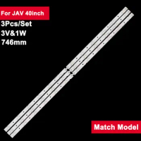 746mm 3pcs Led Backlight Bar For JAV 40inch KJ39D12-ZC14F-07 TL401B T390HVN01.0 C40227FT2-LED 3V TV Repair Spare Parts
